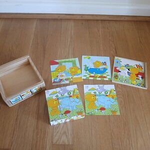 Bear scenery cube puzzle